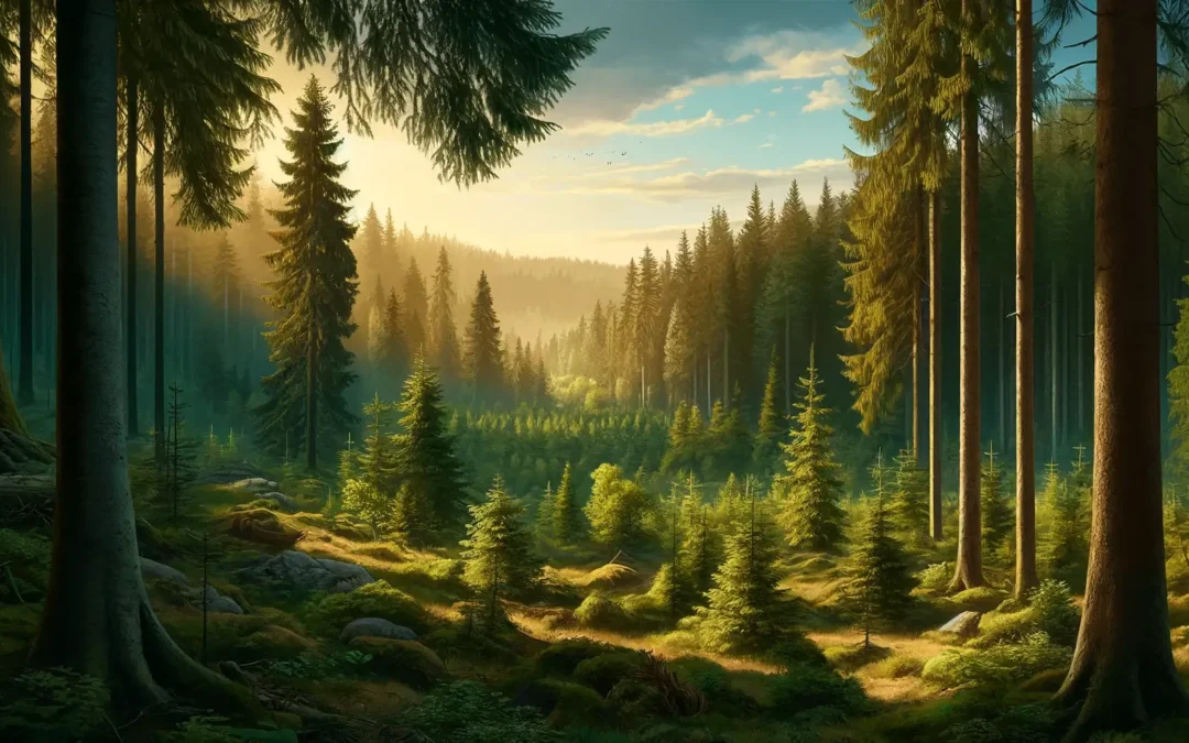Naturrik svensk skog, tecken på hållbart skogsbruk